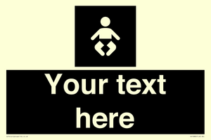 Custom information: black panel baby change